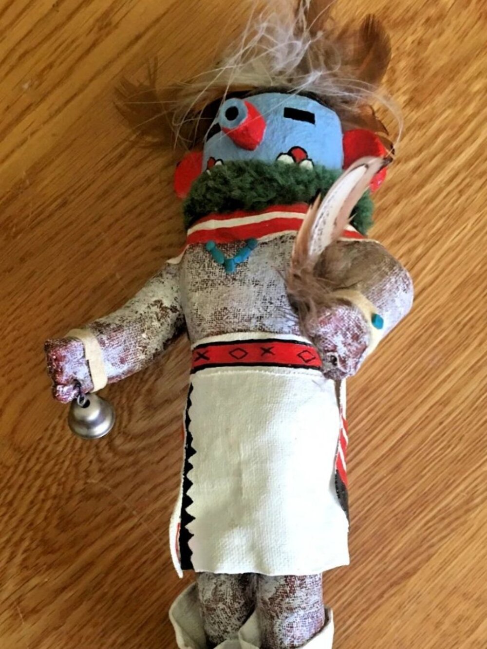 Native American Early Morning Kachina Doll Cactus SIGNED NI 1980 Hand-Carved
